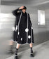 Scallop Dot Graphic Shirt Dress